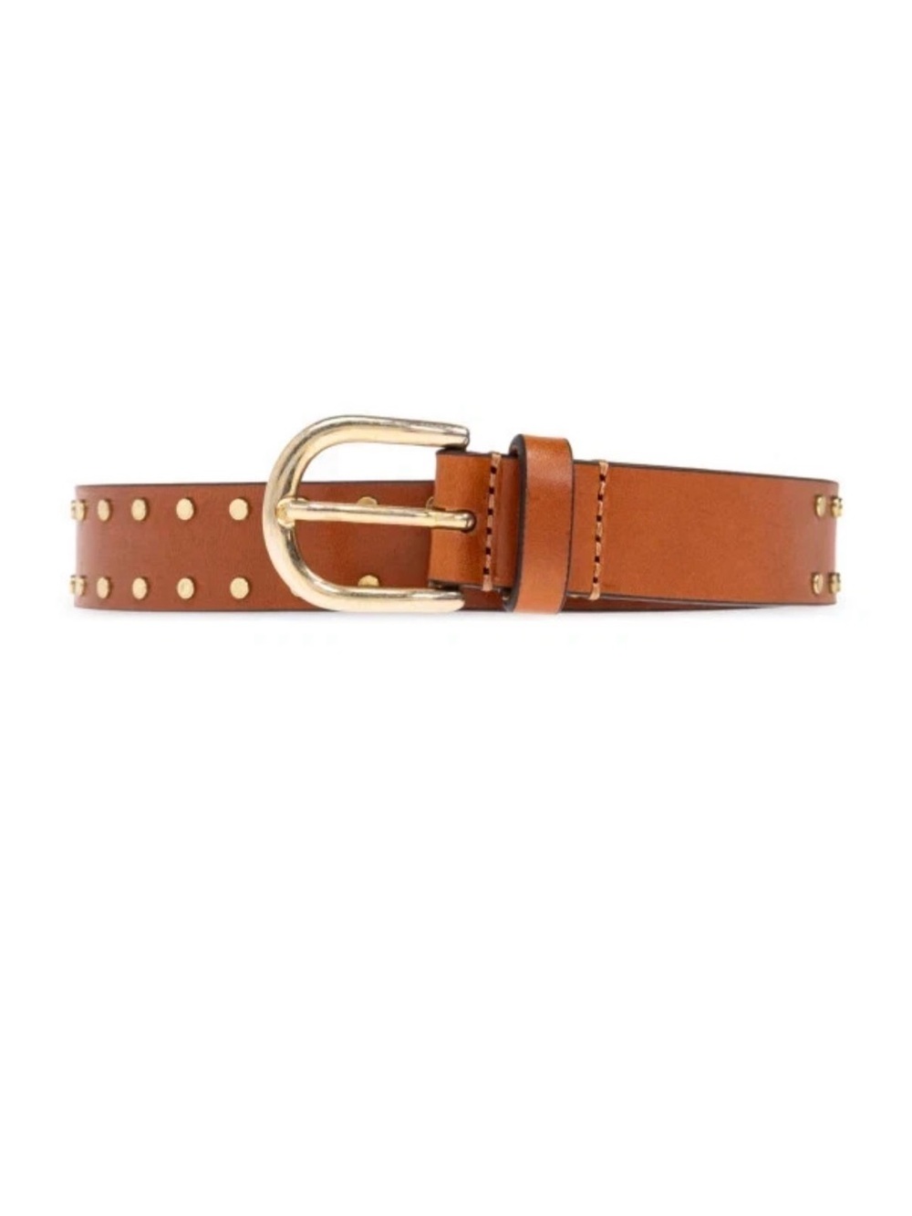 Isabel Marant Zap Stud Leather Belt Size 75